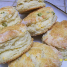 Jalapeno and Cheddar Biscuits (not your grandmother's biscuits)