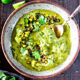 Jalapeño Broccoli 'Cheddar' Soup (Vegan)