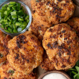 Jalapeño Cheddar Chicken Fritters