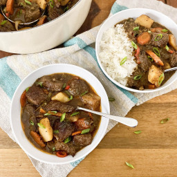 Jamaican Beef Stew with Scotch Bonnets, Ginger and Allspice
