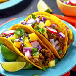 Jamaican Beef Tacos With Tropical Slaw Recipe