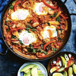 Jamie Oliver's Huevos Rancheros with Beans