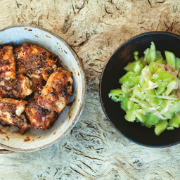 Japanese Ginger and Garlic Chicken With Smashed Cucumber From 'A Change of 