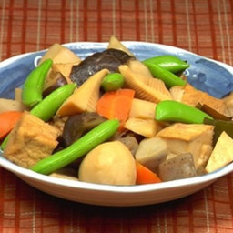 Japanese Vegetable Tofu Nimono Stew