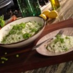 Jasmine Rice Pilaf with Peas, Mint and Lemon