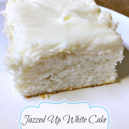 Jazzed Up White Cake