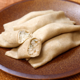 Jeju-Do Bindaetteok / Radish-Stuffed Buckwheat Pancake