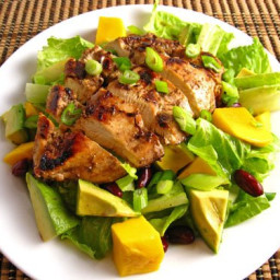 Jerked Chicken with Mango and Avocado Salad