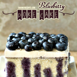 Blueberry Lemon Poke Cake