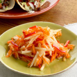 Jícama Slaw with Carrots and Red Peppers