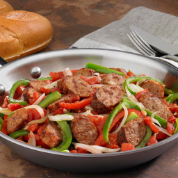 Johnsonville Italian Sausage, Onions and Peppers Skillet Recipe