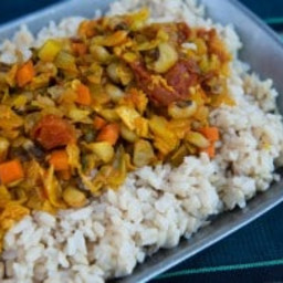 Jollof Rice With Black-Eyed Peas