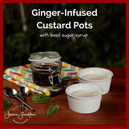 Jo's Dad's Ginger Custard with Basil Syrup (AIP/Paleo)
