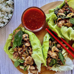 Juicy Pork Larb Lettuce Wraps That'll Spice Up Your Next Meal