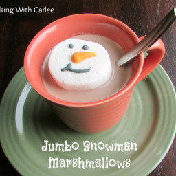 Jumbo Marshmallow Snowmen, Perfect for Your Hot Chocolate!