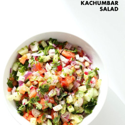 Kachumber Salad - Cucumber Tomato Onion Salad Recipe