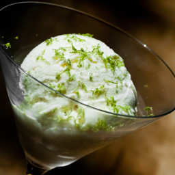 Kaffir Lime and Gin Ice Cream Recipe
