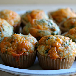 Kale and Bacon Muffins