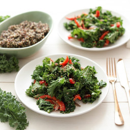 Kale and Bell Pepper Miso Stir Fry