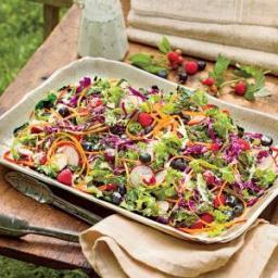 Kale-and-Blueberry Slaw with Buttermilk Dressing