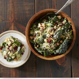 Kale and Brussels Slaw with Quinoa
