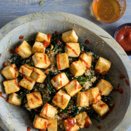 Kale and Quinoa Salad With Tofu and Miso