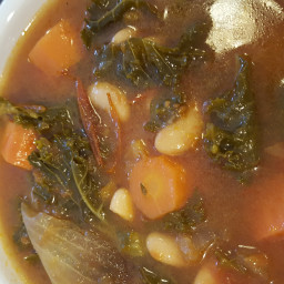 Kale and Roasted Vegetable Soup
