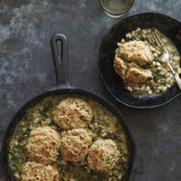 Kale and White Bean Potpie with Chive Biscuits