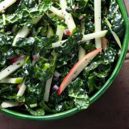 Kale-Apple Coleslaw with Poppy Seed Dressing