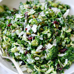 Kale Brussels Sprout Chopped Salad