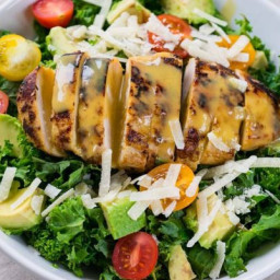 Kale Chicken Caesar Salad