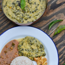 Kale Koottu - Kale and Toor Dal in a Spiced Coconut Sauce