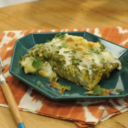 Kale-Potato Enchiladas Verdes