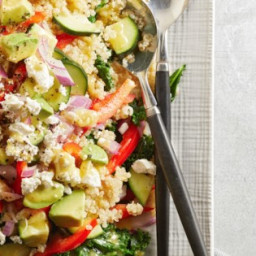 Kale, Quinoa, and Avocado Salad with Lemon Dijon Vinaigrette Recipe