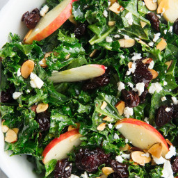 Kale Salad With Apples and Toasted Almonds