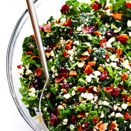 Kale Salad with Bacon and Blue Cheese