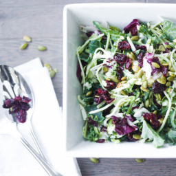 Kale Salad with Poppy Seed Dressing