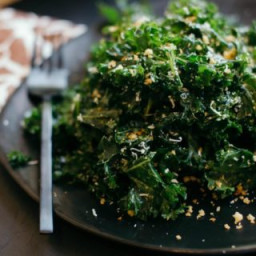 Kale Salad with Toasted Panko and Parmesan