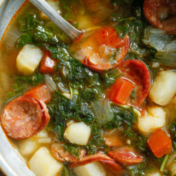 Kale Soup With Potatoes and Sausage