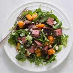 Kale-Squash Bowls with Steak