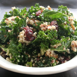 Kale Walnut, Cranberry and Quinoa Salad