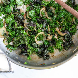 Kale With Caramelized Onions and Garlic