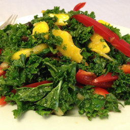 Kale, Bell Pepper and Mango Salad