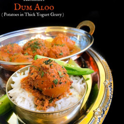 Kashmiri Dum Aloo (Potatoes in Thick Yogurt Gravy)