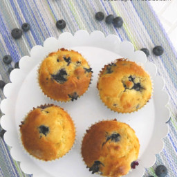 Keto and Low Carb Blueberry Muffins