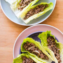 Keto Asian Ground Beef Lettuce Wraps Recipe