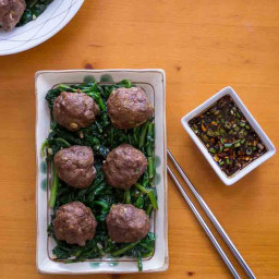 Keto Asian Meatballs Recipe with Dipping Sauce [Paleo, Dairy-Free]