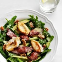 Keto avocado, bacon and goat-cheese salad