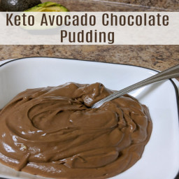 Keto Avocado Chocolate Pudding 