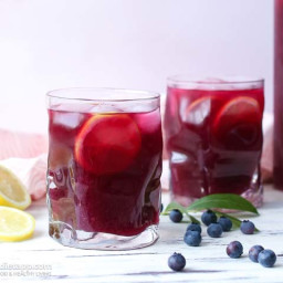 Keto Blueberry and Lemon Electrolyte Drink